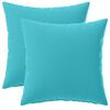 vidaXL Kudd&ouml;verdrag 2 st HEERLEN Turkos 30 x 30 cm Polyester