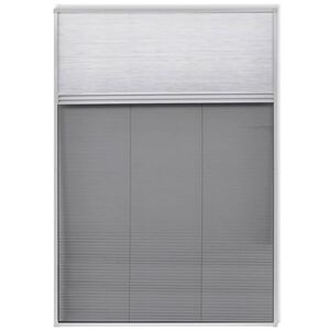 vidaXL Insektsn&auml;t pliss&eacute; till f&ouml;nster 160 x 80 cm med solskydd