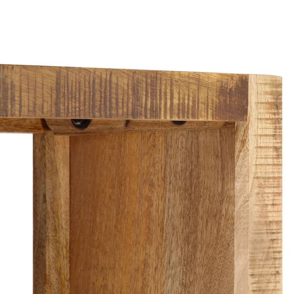 vidaXL Bokhylla 80x25x175 cm massivt mangoträ