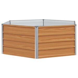 vidaXL H&ouml;jd Tr&auml;dg&aring;rdsb&auml;dd Tr&auml;utseende 129 x 129 x 45 cm