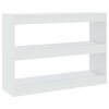 vidaXL Bokhylla/Rumsavdelare vit 100x30x72 cm