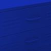 vidaXL Byrå marinblå 80x35x101,5 cm stål