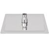 vidaXL Regnduschhuvud 2 st rostfritt st&aring;l 20x20 cm
