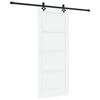 vidaXL Skjutd&ouml;rr ORKDAL Vit 83 x 202 cm Massiv furu