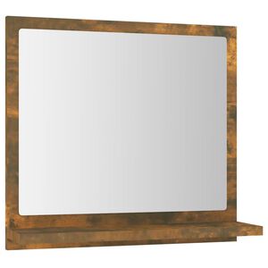 vidaXL Badrumsspegel r&ouml;kf&auml;rgad ek 40x10,5x37 cm konstruerat tr&auml;