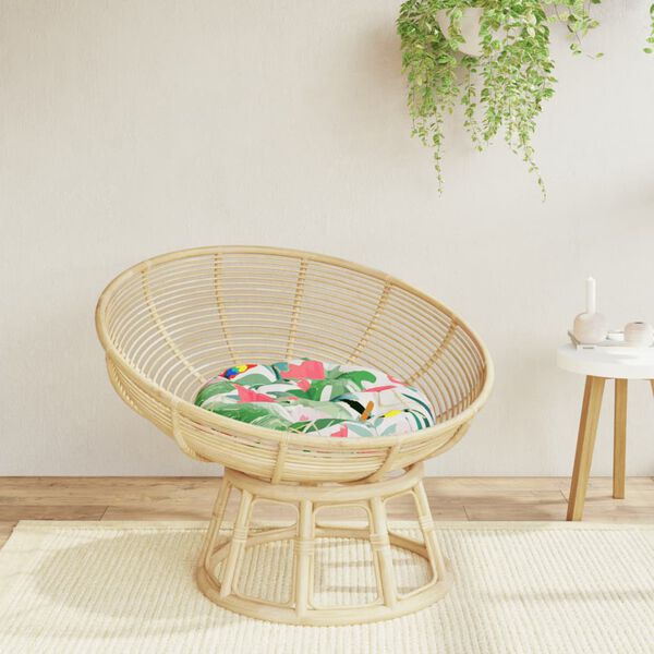 vidaXL Rund dyna flerf&auml;rgad &Oslash; 60x11 cm oxfordtyg