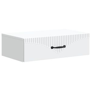 vidaXL V&auml;ggmonterad sidobord Vit 59 x 34,5 x 17 cm Konstruerat tr&auml;
