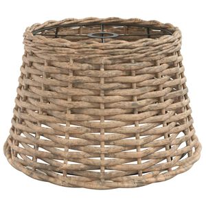 vidaXL Taklampsk&auml;rm brun &Oslash;38x23 cm korgmaterial