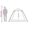 vidaXL Kupoltält 5 personer grön snabbrest