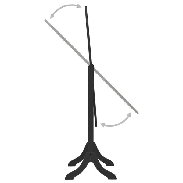 vidaXL Frist&aring;ende spegel svart 46x48x164 cm