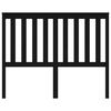 vidaXL Sänggavel svart 146x6x101 cm massiv furu
