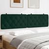 vidaXL Headboard Cushion Dark Green 200 cm Velvet