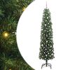 vidaXL Konstgjord julgran Gr&ouml;n 240 cm PVC och st&aring;l och plast
