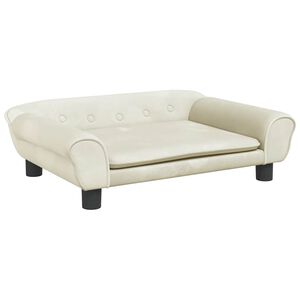 vidaXL Hundb&auml;dd gr&auml;ddvit 70x48x22 cm sammet
