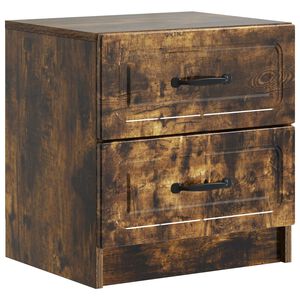vidaXL Nattduksbord R&ouml;kt ek 43 x 34,5 x 44,5 cm Konstruerat tr&auml;