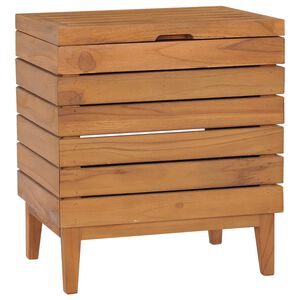 vidaXL Tv&auml;ttkorg 40x30x45 cm massiv teak