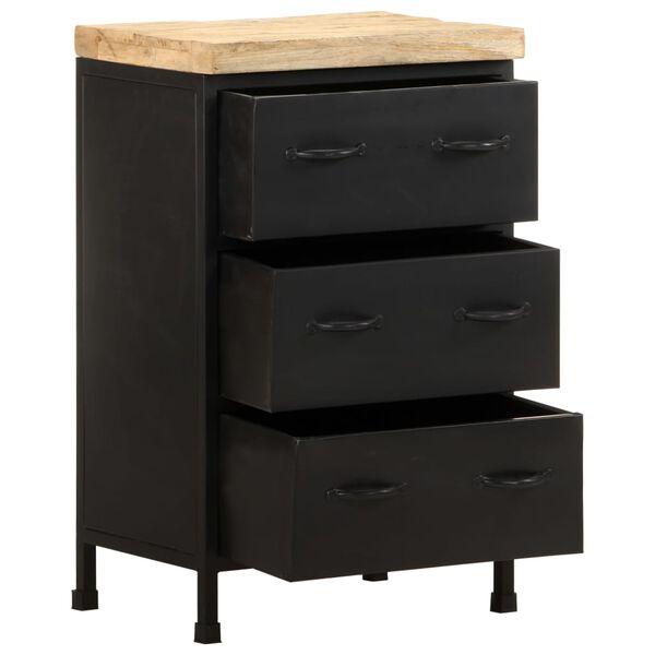 vidaXL Skänk 47x35x76 cm grovt mangoträ