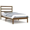 vidaXL S&auml;ngram honungsbrun massiv furu 100x200 cm enkels&auml;ng