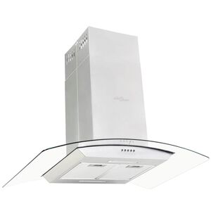 vidaXL K&ouml;ksfl&auml;kt f&ouml;r k&ouml;ks&ouml; 90 cm rostfritt st&aring;l 756 m&sup3;/tim LED