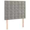 vidaXL S&auml;nggavel ljusgr&aring; 100x5x118/128 cm sammet