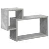 vidaXL V&auml;gg hylla V&auml;ggmonterat Betonggr&aring; 55 x 15 x 35 cm