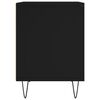 vidaXL Sängbord svart 40x35x50 cm konstruerat trä