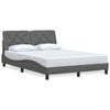vidaXL Bed Frame without Mattress Dark Grey 120x200 cm Fabric