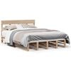 vidaXL S&auml;ngram utan madrass 120x200 cm massiv furu