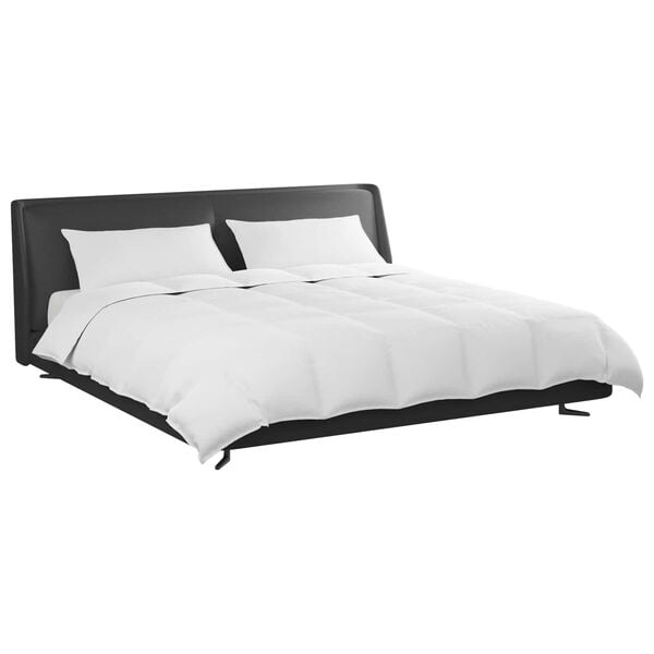 vidaXL T&auml;ckeset med kudde 3 pcs Vit Dunfj&auml;der