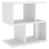 vidaXL Sidosk&aring;p vit 50x30x51,5 cm konstruerat tr&auml;