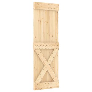 vidaXL Skjutd&ouml;rr NARVIK Naturlig och svart 70 x 210 cm (152,5 cm)