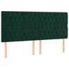 vidaXL S&auml;nggavel m&ouml;rkgr&ouml;n 180x7x118/128 cm sammet