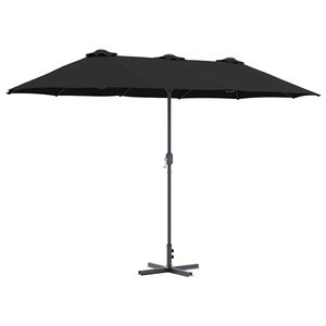 vidaXL Tr&auml;dg&aring;rdsparasol 370 x 197 x 239 cm Polyester och aluminium