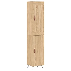 vidaXL H&ouml;gsk&aring;p sonoma-ek34,5x34x180 cm konstruerat tr&auml;