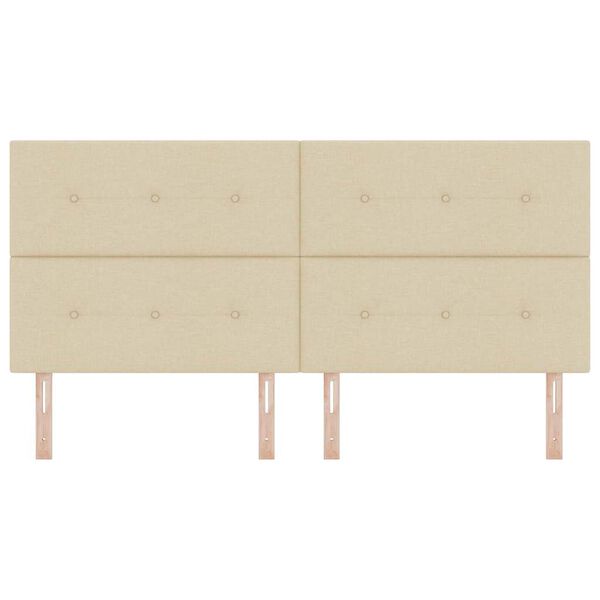 vidaXL Huvudgavel med huvudgavel Kr&auml;m 200 cm Konstl&auml;der