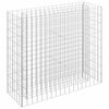 vidaXL Planteringsgabion upph&ouml;jd galvaniserat st&aring;l 90x30x90 cm