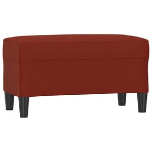 vidaXL B&auml;nk vinr&ouml;d 70x35x41 cm konstl&auml;der