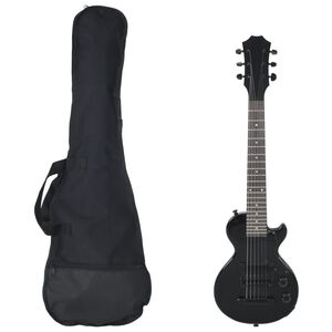 vidaXL Elgitarr f&ouml;r barn med v&auml;ska svart 3/4 30"
