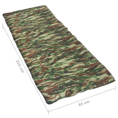 vidaXL Lätta sovsäckar 2 st rektangulär kamouflage 1100 g 10°C