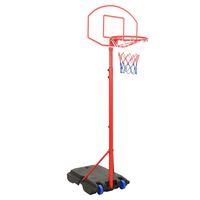 vidaXL Flyttbar basketkorg justerbar 200-236 cm