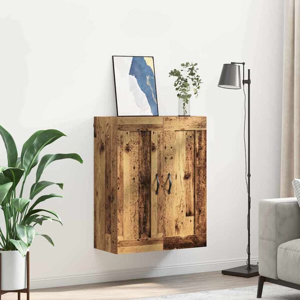 vidaXL V&auml;ggsk&aring;p Gammalt tr&auml; 69,5 x 34 x 90 cm Konstruerat tr&auml;