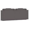 vidaXL Headboard Cushion "Viana" Grey 140 cm Faux Leather