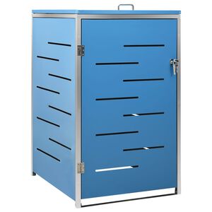 vidaXL Skjul till ett sopk&auml;rl 69x77,5x115 cm rostfritt st&aring;l