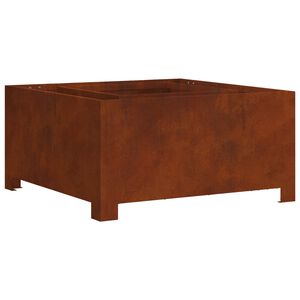 vidaXL Eldsk&aring;l Rostig 60 x 60 x 30 cm V&auml;derbest&auml;ndig st&aring;l