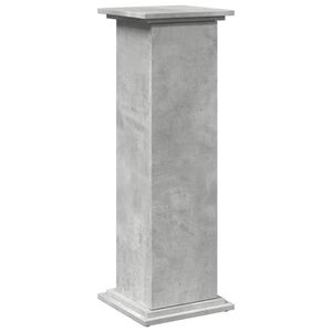 vidaXL Piedestal med f&ouml;rvaring betonggr&aring; 31x30x90 cm konstruerat tr&auml;