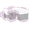 vidaXL Tr&auml;dg&aring;rdsoffset med lagring 9 pcs Beige Poly rattan