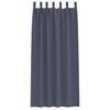 vidaXL M&ouml;rkl&auml;ggningsgardiner med Ringar 2 pcs Antracit 245 x 140 cm