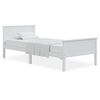 vidaXL S&auml;ngram vit massiv furu 90x200 cm