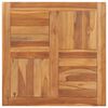vidaXL Bordsskiva massiv teak 70x70x2,5 cm
