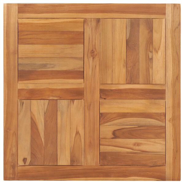 vidaXL Bordsskiva massiv teak 70x70x2,5 cm